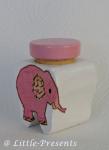 Milchzahndose Elefant rosa 
