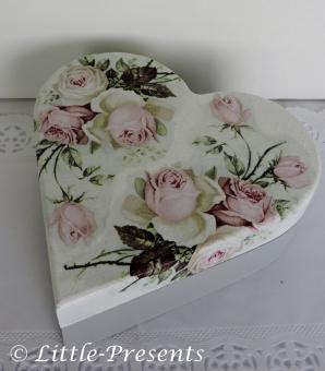 Herzbox, Geschenkbox romantische Rosen 