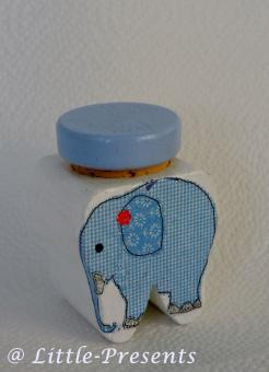 Milchzahndose Elefant blau 
