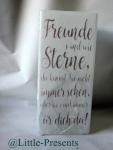 Tischlampe mit Spruch, Freunde 