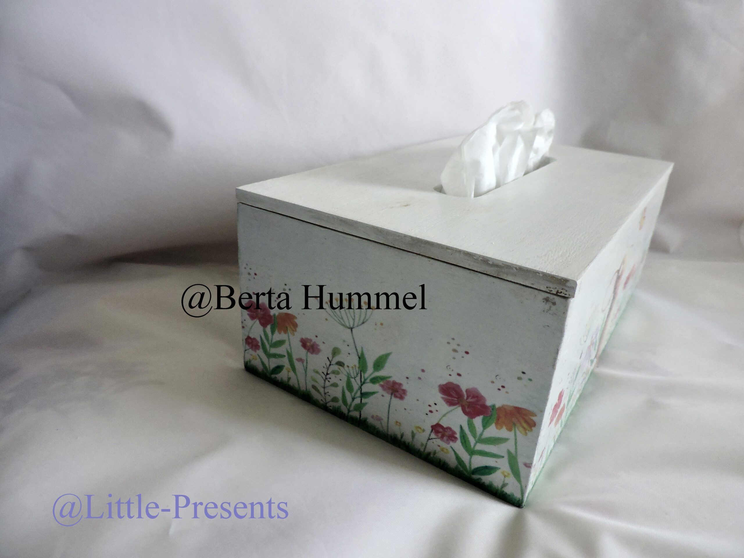 Maus Tücherbox mit Blumenmotiv – Motiv von herzensbilder.at – Bild 2
