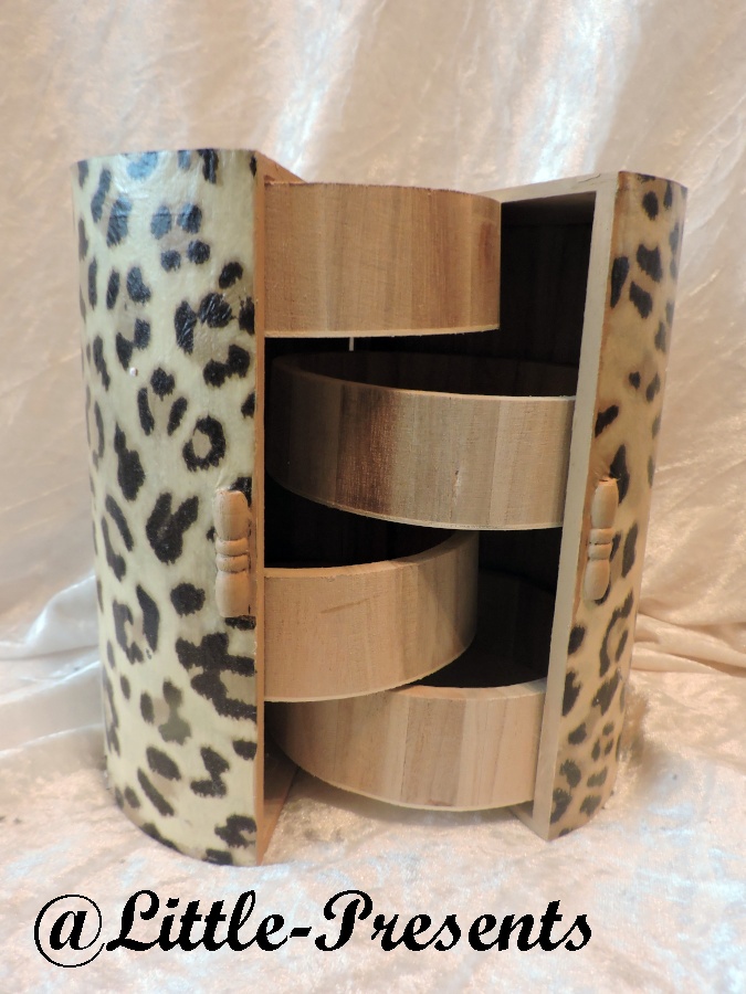 Schmuckbox, rund, Leopardendesign â Bild 3
