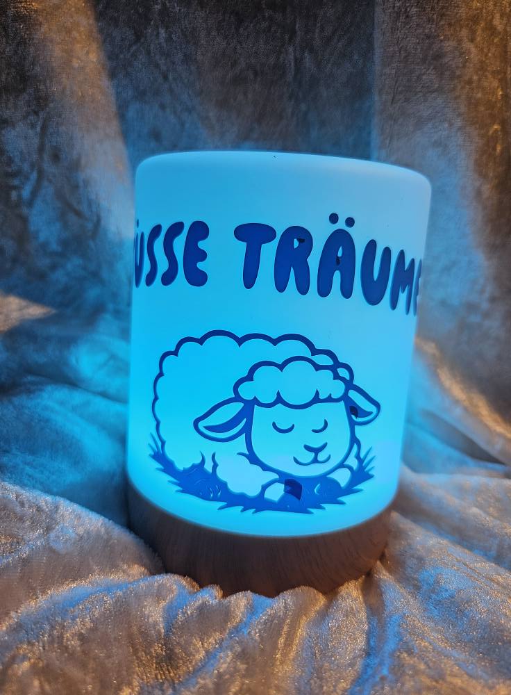 LED Nachtlicht mit Farbwechsel, Motiv blau – Bild 4