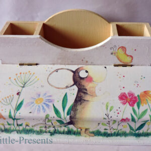 Stiftebox mit Mausmotiv von herzensbilder.at Motiv 🐭🦋 –