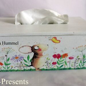 Maus Tücherbox mit Blumenmotiv – Motiv von herzensbilder.at