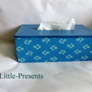 Einzigartige Kosmetiktücherbox - blau