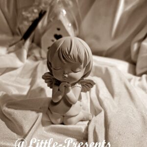 Keramik Engel – handgefertigte Figur mit Herz