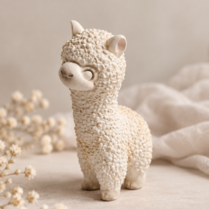 Alpaka Figur Keramik – handgefertigte Geschenkidee