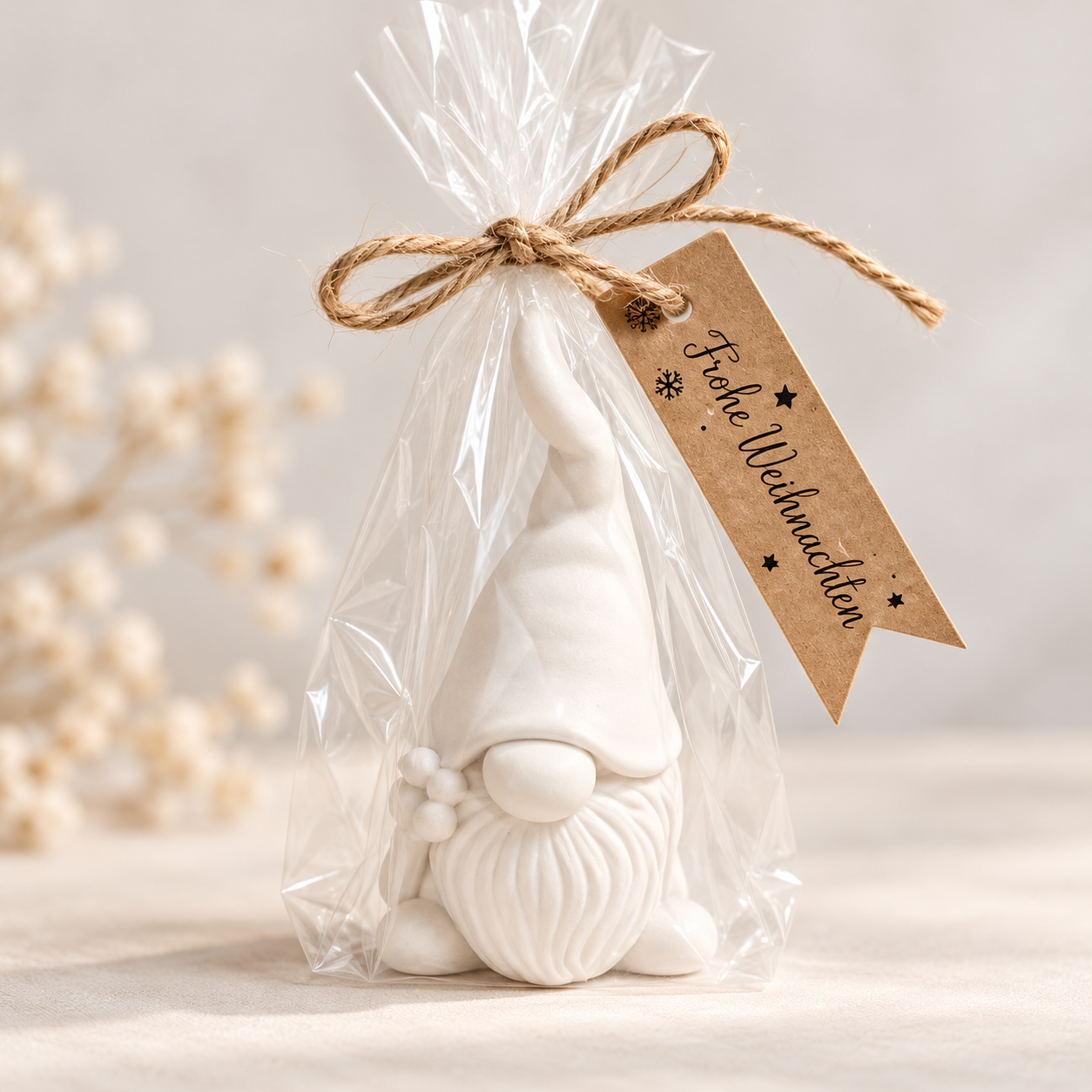 Keramik Wichtel – handgemachte Winterdeko & Geschenkidee